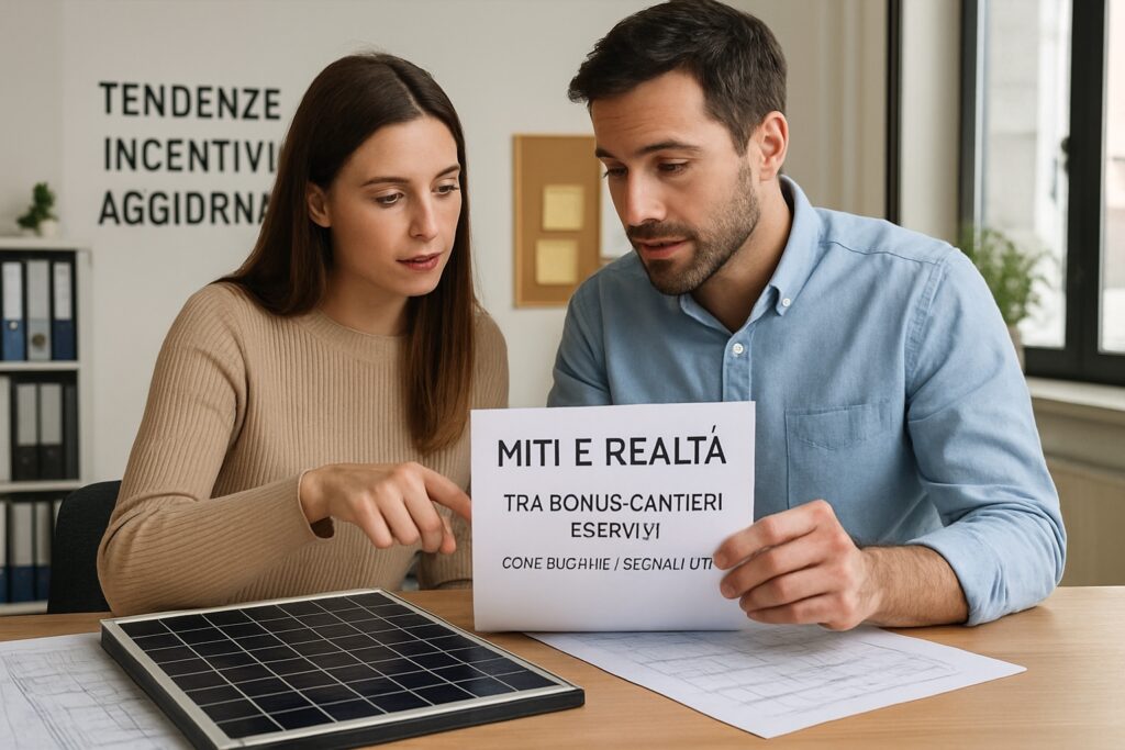 Miti e realtà tra bonus, cantieri e servizi: come leggere i segnali utili