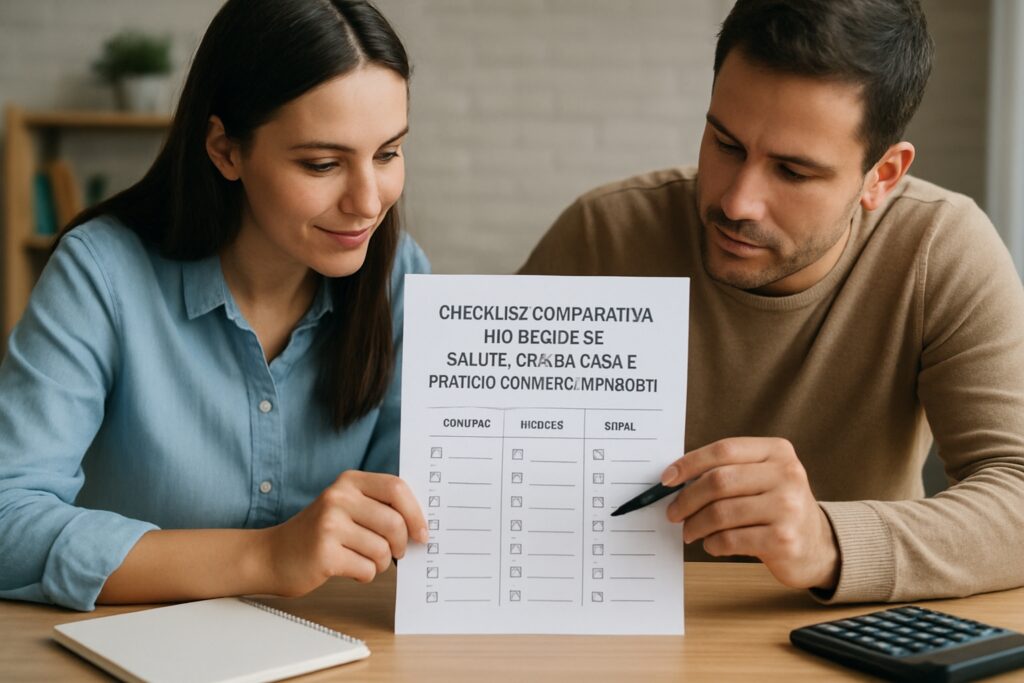 Checklist comparative per decidere: salute, viaggi, casa e pratiche con meno imprevisti